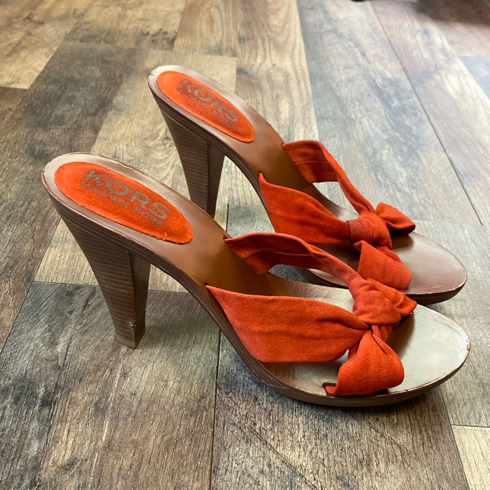 Orange Michael Kors Heels